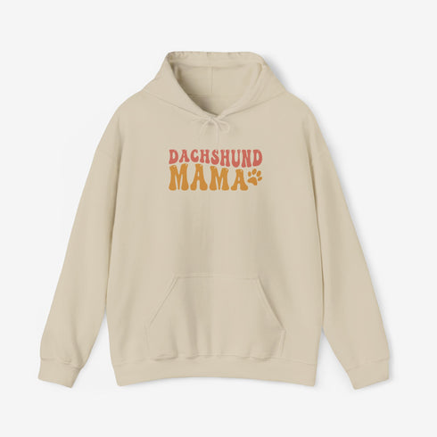 Dachshund Hoodie - Retro Dachshund Mom Hoodie - Dachshund Gift